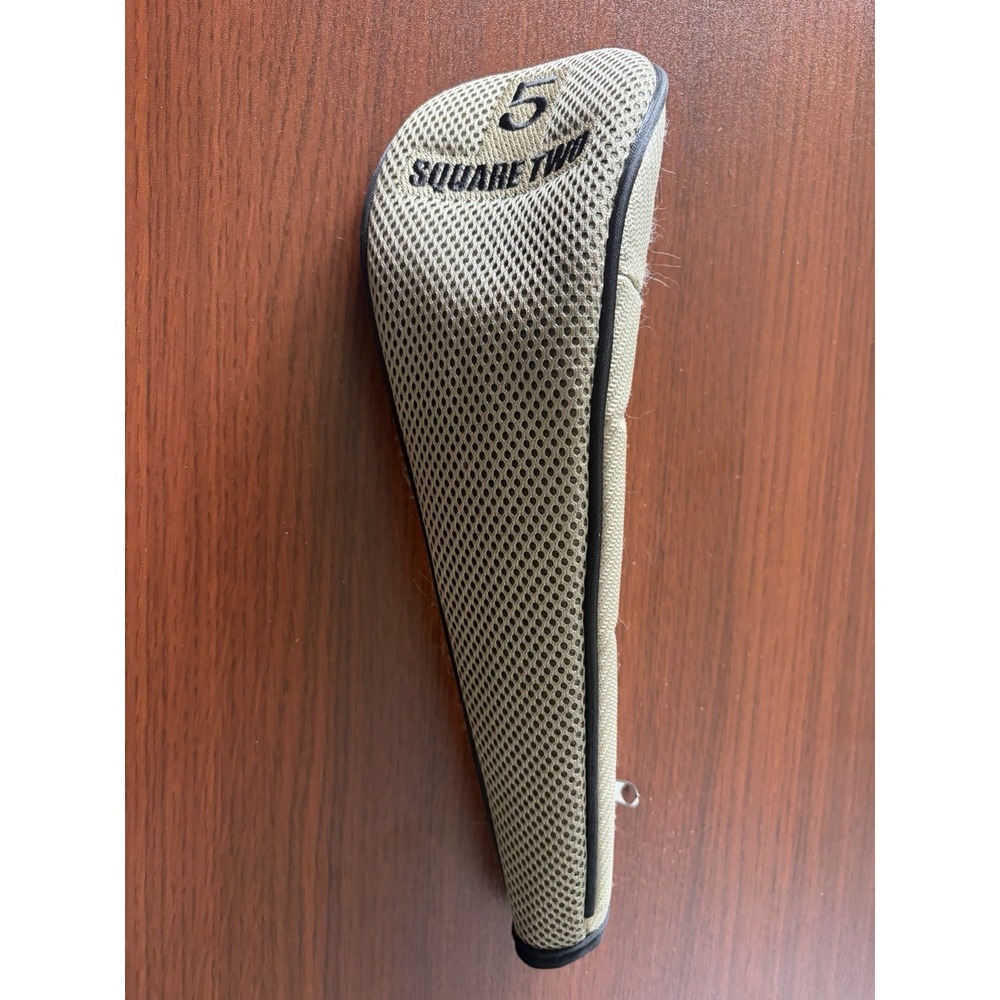 Square Two Golf Club Headcover 5 Hybrid Khaki Olive Side Zip